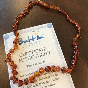 Polished Amber Teething Necklace